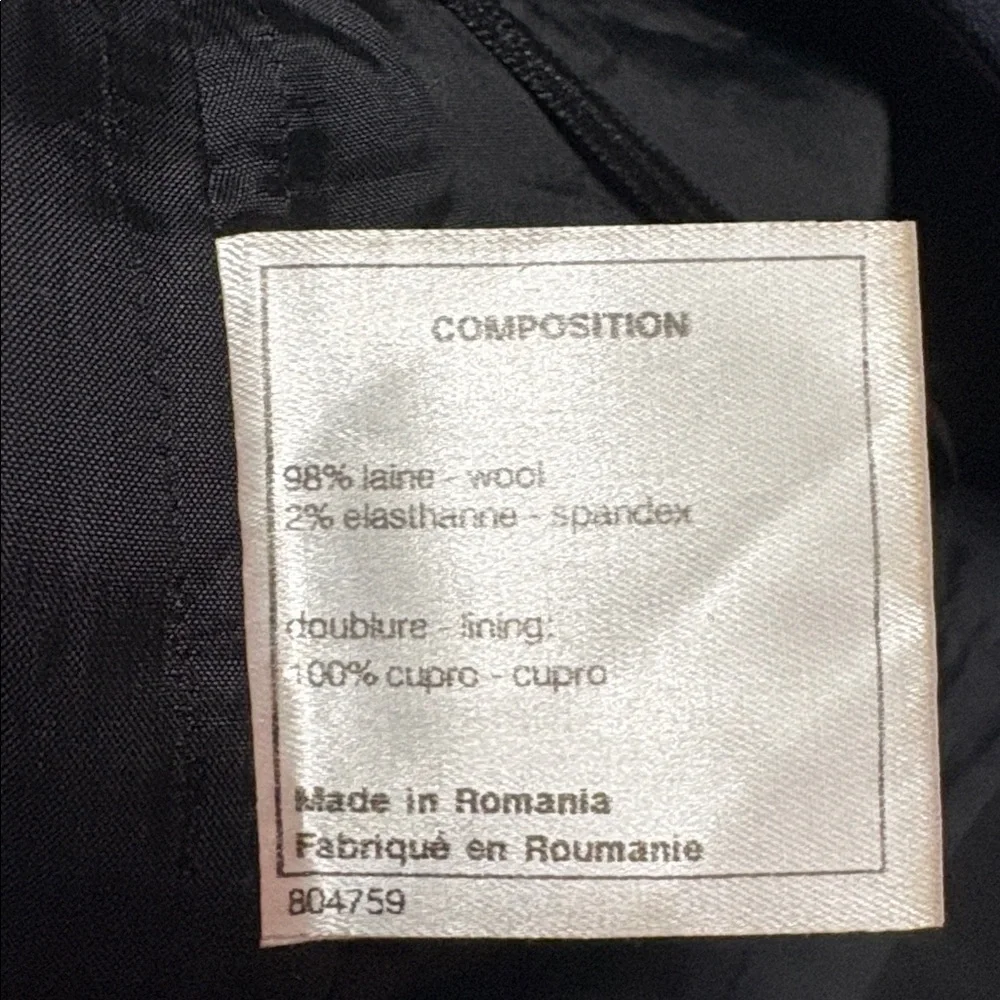 Chanel Uniform Navy Skirt